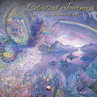 Cover image for 9781835621219 - Celestial Journeys by Josephine Wall Mini Wall Calendar 2025 (Art Calendar)