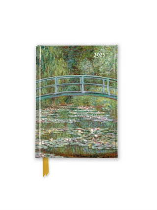 Cover image for 9781835621479 - Claude Monet: Bridge over a Pond of Water Lilies 2025 Luxury Pocket Diary Planner - Week to View