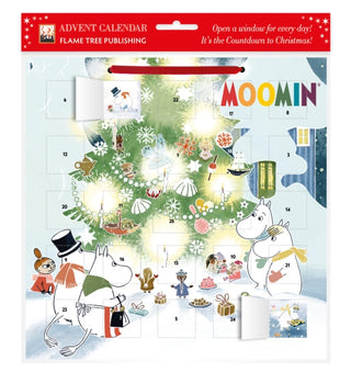 Supplemental image for 9781835622490 - Moomin: Christmas Comes to Moominvalley Advent Calendar (with stickers)