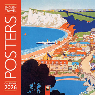 Cover image for 9781835623442 - English Travel Posters Wall Calendar 2026 (Art Calendar)