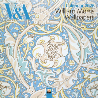 Cover image for 9781835623794 - V&A: William Morris Wallpapers Wall Calendar 2026 (Art Calendar)