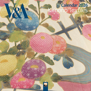 Cover image for 9781835623800 - V&A: Kimono Textiles Wall Calendar 2026 (Art Calendar)