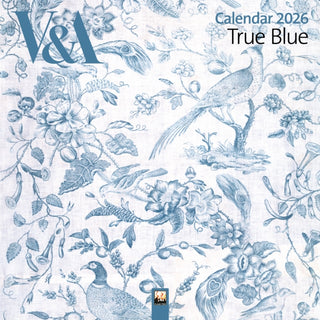 Cover image for 9781835623817 - V&A: True Blue Wall Calendar 2026 (Art Calendar)