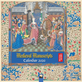 Cover image for 9781835623893 - British Library: Medieval Manuscripts Wall Calendar 2026 (Art Calendar)