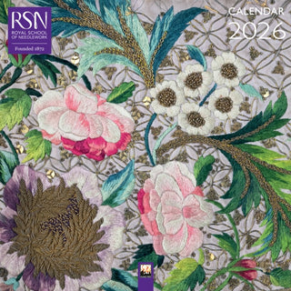 Cover image for 9781835624104 - Royal School of Needlework Wall Calendar 2026 (Art Calendar)