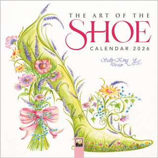 Cover image for 9781835624180 - The Art of the Shoe by Sally King Design Mini Wall Calendar 2026 (Art Calendar)