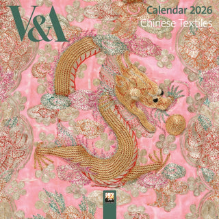 Cover image for 9781835624241 - V&A: Chinese Textiles Mini Wall Calendar 2026 (Art Calendar)
