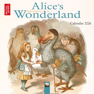 Cover image for 9781835624265 - British Library: Alice's Adventures in Wonderland Mini Wall Calendar 2026 (Art Calendar)