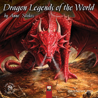 Cover image for 9781835624371 - Anne Stokes: Dragon Legends of the World Mini Wall calendar 2026 (Art Calendar)