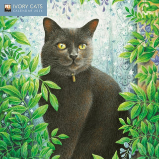 Cover image for 9781835624395 - Ivory Cats by Lesley Anne Ivory Mini Wall Calendar 2026 (Art Calendar)