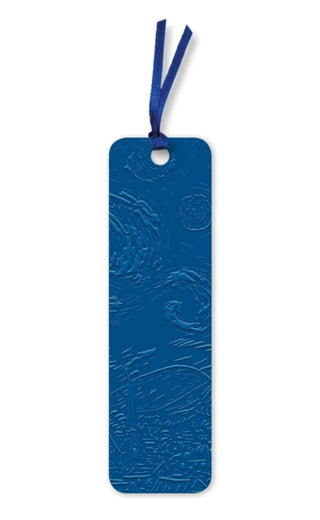 Cover image for 9781835628348 - Vincent van Gogh: The Starry Night Artisan Art Vegan Leather Bookmarks (pack of 10)