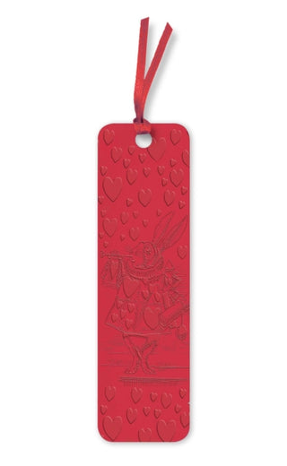 Cover image for 9781835628362 - Alice's Adventures in Wonderland: White Rabbit Artisan Art Vegan Leather Bookmarks (pack of 10)