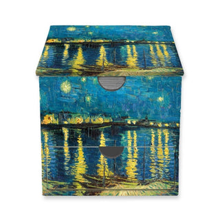 Cover image for 9781835628386 - Vincent van Gogh: Starry Night over the Rhone Flame Tree Memo Box with Drawer