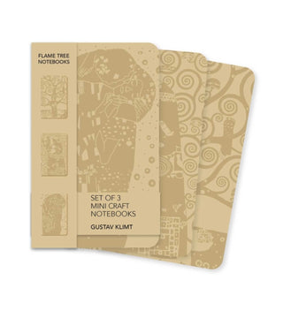 Cover image for 9781835628416 - Gustav Klimt Set of 3 Mini Craft Notebooks