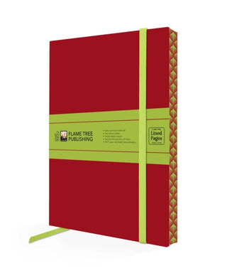 Cover image for 9781835628447 - Ruby Red & Sage Green Artisan Paperback Notebook