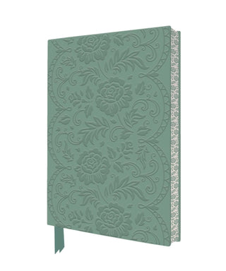 Cover image for 9781835628508 - Rose Lace Artisan Art Notebook (Flame Tree Journals)