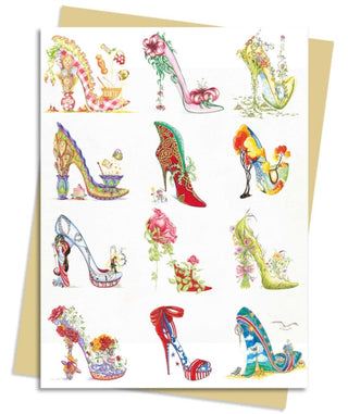 Cover image for 9781835628829 - Sally King Design: The Art of the Shoe Greeting Card Pack