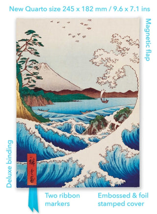 Cover image for 9781835628867 - Utagawa Hiroshige: Sea at Satta (Foiled Quarto Journal)