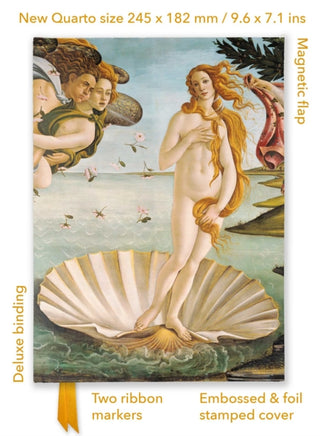 Cover image for 9781835628874 - Sandro Botticelli: The Birth of Venus (Foiled Quarto Journal)