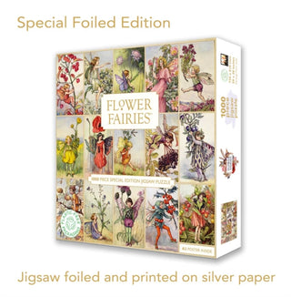 Cover image for 9781835629307 - Special Edition Adult Foiled Jigsaw Puzzle Flower Fairies