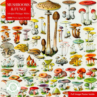 Cover image for 9781835629512 - Adult Sustainable Jigsaw Puzzle Mushrooms & Fungi by Adolphe Philippe Millot