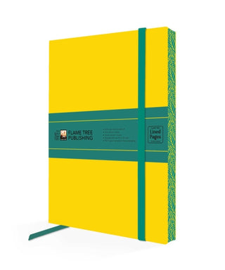 Cover image for 9781835629567 - Yellow & Dark Teal Artisan Paperback Notebook