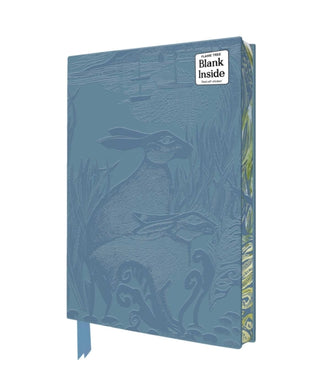 Cover image for 9781835629789 - Angela Harding: Rathlin Hares Artisan Art Blank Notebook (Flame Tree Journals)