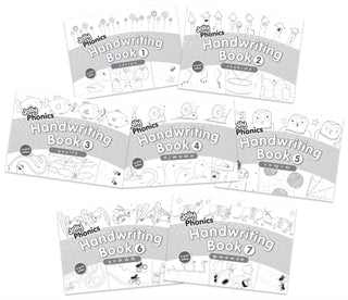 Cover image for 9781835821886 - Jolly Phonics Handwriting Books Complete Set (1-7)