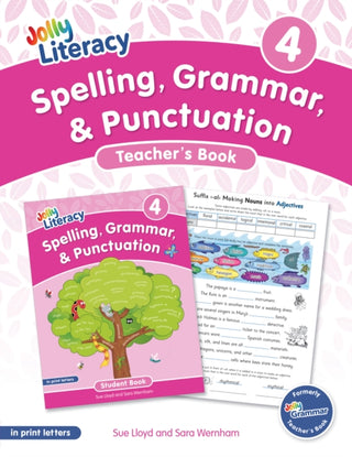 Cover image for 9781835822227 - Spelling, Grammar, & Punctuation Teacher’s Book 4