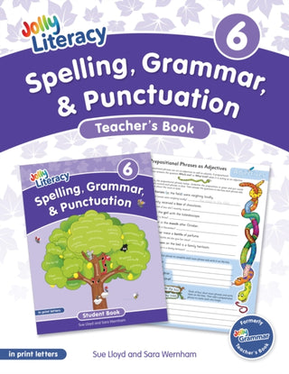 Cover image for 9781835822241 - Spelling, Grammar, & Punctuation Teacher’s Book 6