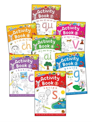 Cover image for 9781835823729 - Jolly Phonics Activity Books 1-7
