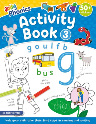 Cover image for 9781835823750 - Jolly Phonics Activity Book 3