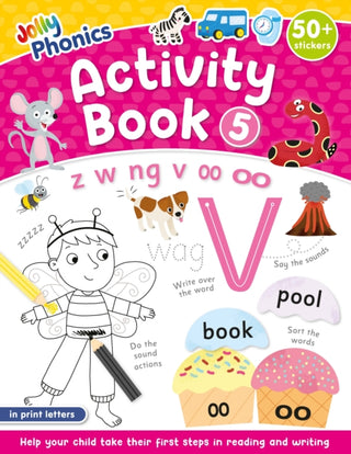 Supplemental image for 9781835823774 - Jolly Phonics Activity Book 5