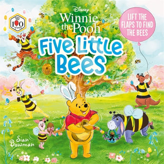Cover image for 9781835872857 - Disney Winnie the Pooh: Five Little Bees: An Easter lift-the-flap picture book