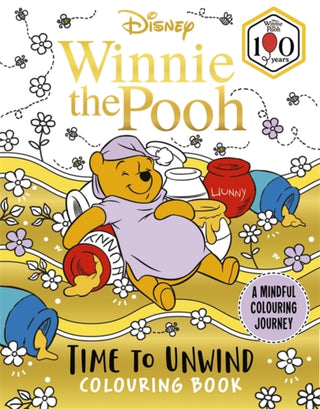Cover image for 9781835873793 - Disney Winnie the Pooh – Time to Unwind Colouring Book