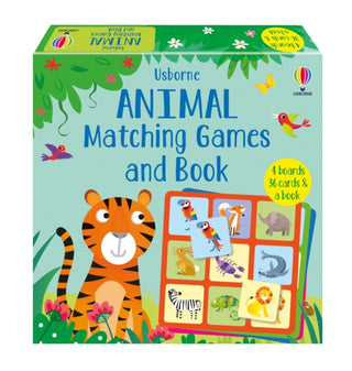 Cover image for 9781836041429 - Animal Matching Games and Book