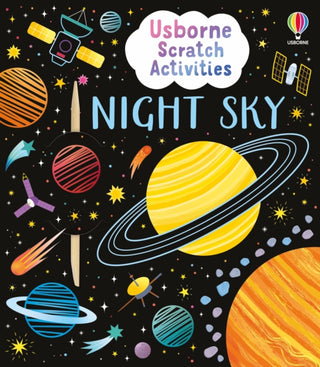 Cover image for 9781836043270 - Usborne Scratch Activities Night Sky