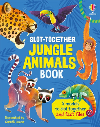 Cover image for 9781836044185 - Slot-Together Jungle Animals Book