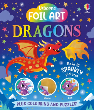 Cover image for 9781836046400 - Foil Art - Dragons