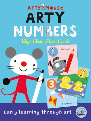 Cover image for 9781836160281 - Arty Mouse Arty Numbers Wipe Clean Flash Cards