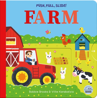 Cover image for 9781836160403 - Push, Pull, Slide! Farm