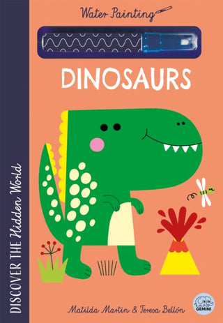 Cover image for 9781836161271 - Hidden World - Water Painting Dinosaurs