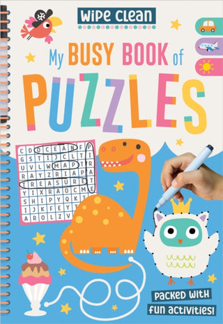 Cover image for 9781836428664 - Wipe Clean: My Busy Book of Puzzles