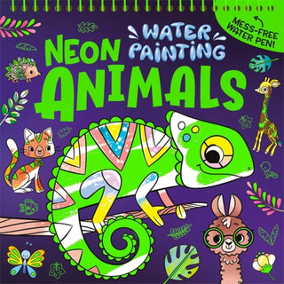 Cover image for 9781836502319 - Neon Water Painting Animals
