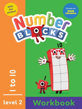 Cover image for 9781836891956 - Numberblocks 1-10 (Orange Level Workbook)