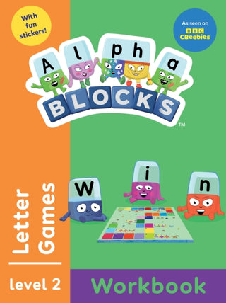 Cover image for 9781836892007 - Alphablocks Letter Games (Orange Level Workbook)