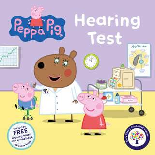 Cover image for 9781836892915 - Peppa Pig: Hearing Test (Symbolised Story)