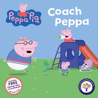 Cover image for 9781836893226 - Peppa Pig: Coach Peppa (Symbolised Story)