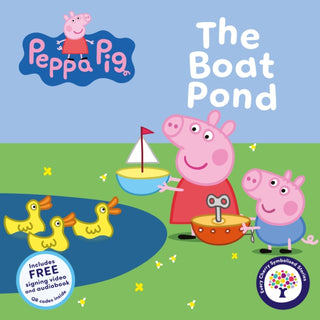 Cover image for 9781836893400 - Peppa Pig: The Boat Pond (Symbolised Story)