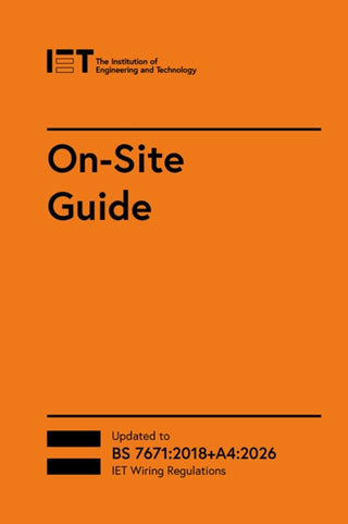 Cover image for 9781837240395 - On-Site Guide (BS 7671:2018+A4:2026)